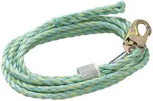 PEAKWORKS V84014150 150 Ft. Vertical Lifeline Rope w/ Back Splice and Snap PEAKWORKS V84014150 150 Ft. Vertical Lifeline Rope w/ Back Splice and Snap