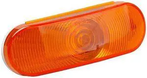 GROTE 52893 Stop/Tail/Turn Lamp,Oval,Yellow