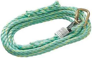 PEAKWORKS V84013100 Vertical Lifeline, Premium Extruded Co- Polymer Fibre,