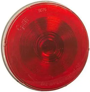 GROTE 53102 Stop/Tail/Turn Lamp,Red,Round