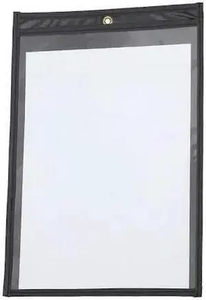 ZORO SELECT 1PRN5 Shop Ticket Holder,Vinyl,8 1/2 In W,PK25