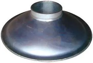 ZORO SELECT 5RWN5 SuctStrainer,9.5 Dia,1.5 NPSM,BotRndPerf