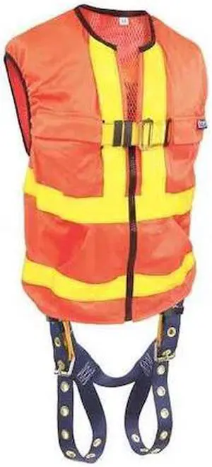 3M DBI-SALA 1107409 Delta(TM) Full Body Harness, 2XL, 420 lb., Mating Chest/
