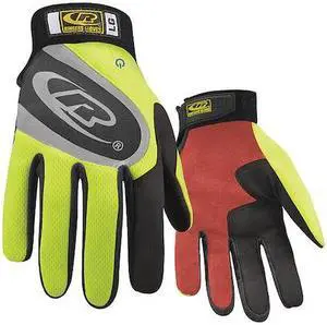 RINGERS GLOVES 138-12 Turbo Plus Mechanics Gloves, Synthetic Leather Palm,