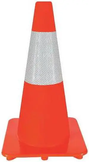 ZORO SELECT 6FGZ4 Traffic Cone,18In,Orange
