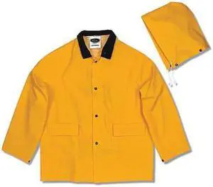 MIK 35100-S 3-Piece Rainsuit with Detachable Hood, Polyester, PVC, 0.3 mm