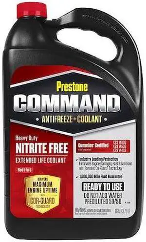 PRESTONE AFC13100 Antifreeze Coolant,Red,1 gal.,Jug