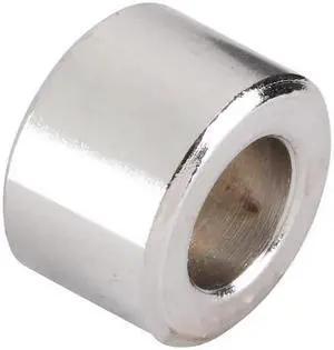 ZORO SELECT MPB516 Spacer, 3/8 in Screw Size, Chrome Plated Steel, 1/2 in