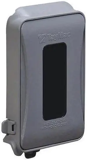 Outlet Cover, 1 Gang, Low Profile, Gray