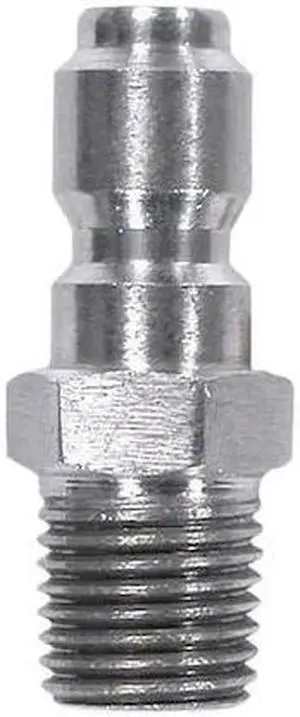 ZORO SELECT 1MDG8 Quick Connect Plug,1/4 (M)NPT