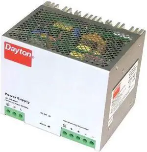 DAYTON 33NT14 DC Power Supply, 90/264V AC, 24V DC, 480 W, 20 A, DIN Rail
