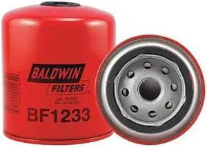 BALDWIN FILTERS BF1233 Fuel Filter,4-3/8 x 3-11/16 x 4-3/8 In