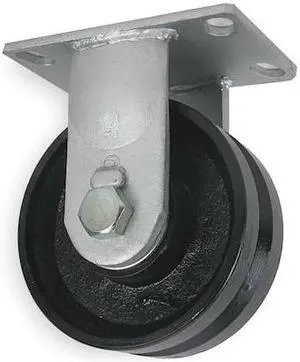 ZORO SELECT 1NWE3 V-Grove Rgd Cstr,Cst Iron,6 in.,2000 lb.