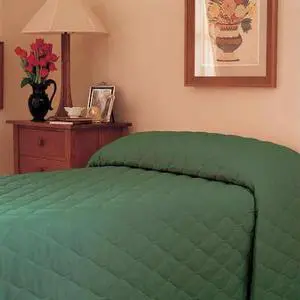 MARTEX Mainspread Bedspread,Twin,Forest Green