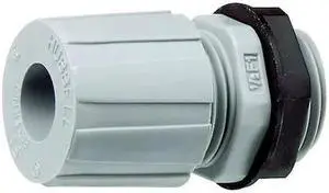 HUBBELL WIRING DEVICE-KELLEMS HJ1059GPK25 Liquid Tight Connector,1/2 in.,Gray