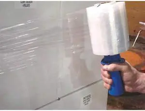 ZORO SELECT 15A901 Hand Stretch Wrap 5" x 1000 ft., Cast Style, Clear