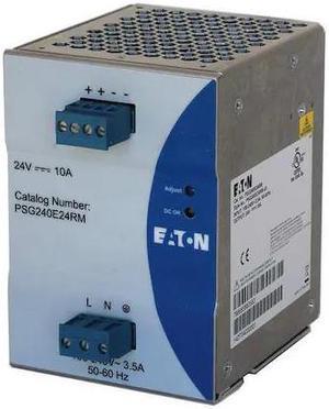 EATON PSG240E24RM DC Power Supply, 100/240V AC, 240 W, 10 A, DIN Rail