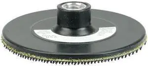 WEILER 51569 4-1/2"Back-upPadHook&LoopSurfaceConditioningDisc, 5/8"-11UNCNut