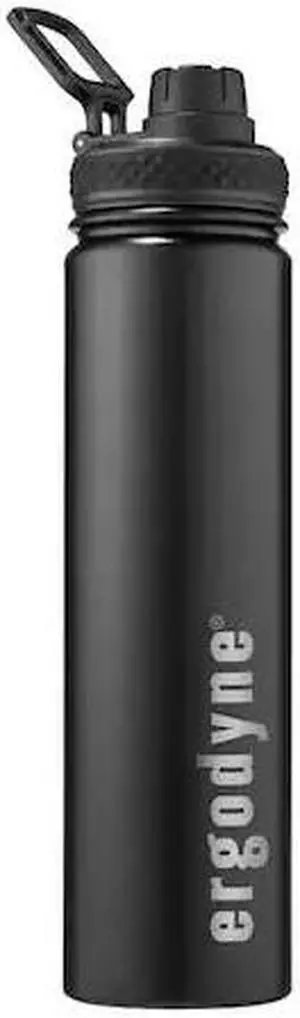 ERGODYNE 5152 Black Insulated Stainless Steel Water Bo