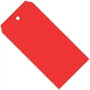 PARTNERS BRAND G11011E Shipping Tags, 13 Pt., 2 3/4" x 1 3/8", Red, 1000/Case