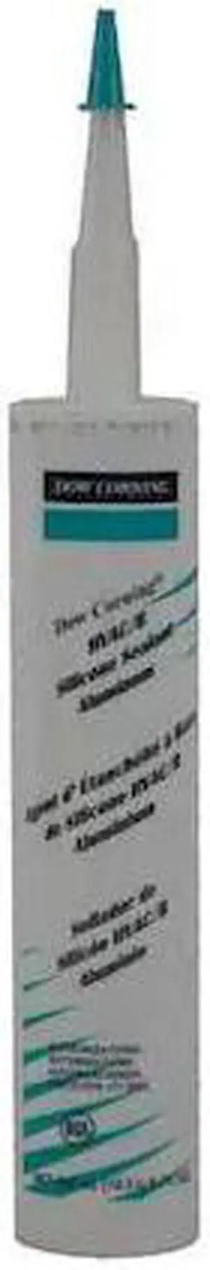 DOWSIL 4045031 Silicone Sealant, 10 oz, Cartridge, Aluminum Gray, Silicone