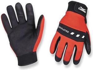 CONDOR 2XRX9 Cold Protection Gloves, Synthetic Leather-Nylon Palm, Polyester