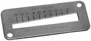 BEST AD501-2 Key Gauge,Brass/Bronze/Steel Material