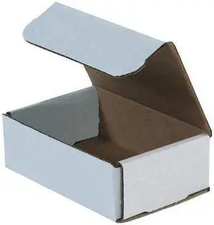 PARTNERS BRAND M752 Corrugated Mailers, 7" x 5" x 2", White, 50/Bundle