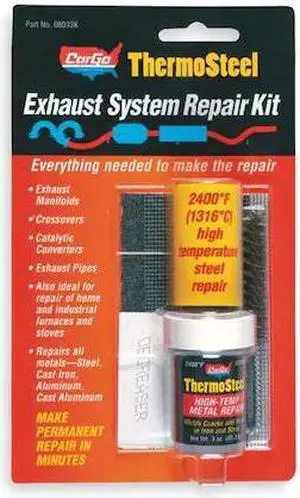 BLUE MAGIC 18022KTRI Crack Repair Kit,High Temp,Dark Gray