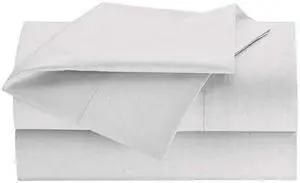 WESTPOINT HOME 1A38223 Sheet,XL Full,White,12" Pocket,54" W,PK6