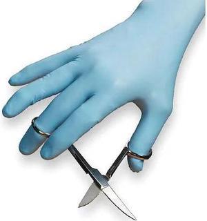 CONDOR 2VLY2 Disposable Gloves, Nitrile, Powder Free, Blue, S, 100 PK
