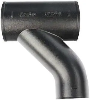ZORO SELECT 221696 Reducing Wye Combination Wye and 1/8 Bend, 1-1/2" x 2" Pipe,