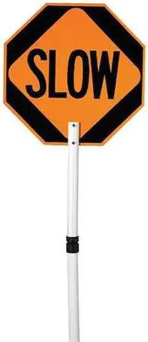 CORTINA 03-827P Paddle Sign,Stop/Slow,ABS Plastic