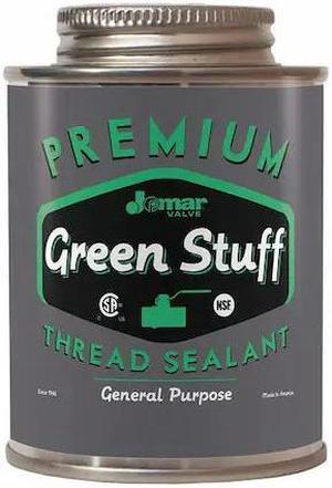 JOMAR VALVE 400-104 Pipe Thread Sealant 16 fl oz, Brush-Top Can, Green Stuff,