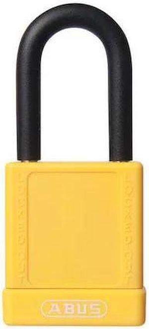ABUS 74/40 KA YELLOW Lockout Padlock,KA,Yellow,1-3/4"H