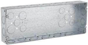 RACO 954 Electrical Box, 85.8 cu in, Gang Box Type, 5 Gangs, Galvanized Steel, RACO 954 Electrical Box, 85.8 cu in, Gang Box Type, 5 Gangs, Galvanized Steel,