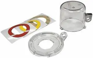 BRADY 139796 Push Button Lockout,Clear,2-3/16" H