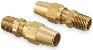 Male Connector,1/4-18,1/2 In Tube Sz EATON WEATHERHEAD 1368X8X4