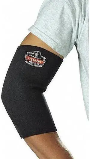 ERGODYNE 650 Elbow Sleeve,Pull-Over,M,Black