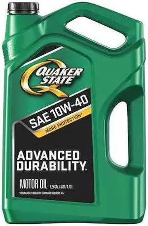 QUAKER STATE 550044961 Engine Oil, 10W-40, Conventional, 5 Qt., Advanced