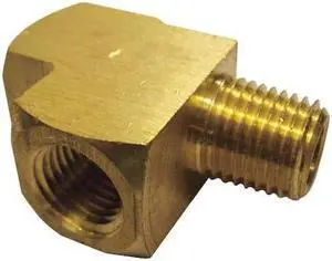 ZORO SELECT 6AYW2 3/8" FNPT x MNPT x FNPT Brass Street Tee 10PK