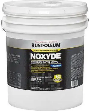 RUST-OLEUM 283088 Elastomeric Acrylic Coating,Beige Gray