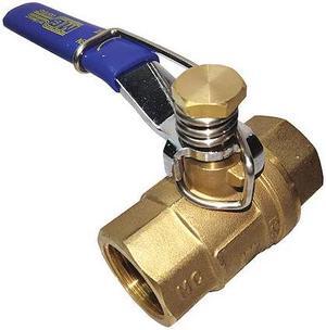 ZORO SELECT 1WMP2 3/4" FNPT Brass Ball Valve Inline