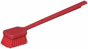 TOUGH GUY 48LZ52 3 1/2 in W Scrub Brush, Stiff, 15 3/4 in L Handle, 4 1/2 in L