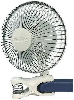 AIR KING 9145 6" Blade Dia Portable Clip Fan, Non-Oscillating, 2 Speeds,