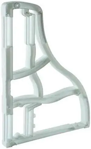 ZORO SELECT 97-01-1600 Barricade Leg, polypropylene, 40 1/2 in H, 29 in L, 29