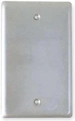 HUBBELL KILLARK 1FB Weatherproof Cover, 1 Gang, Aluminum, Blank Cover Type