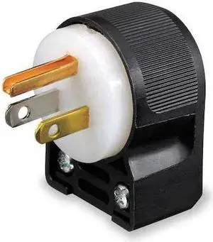 HUBBELL WIRING DEVICE-KELLEMS HBL5266CA Straight Blade Plug, 5-15P, 15 A, 125V