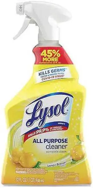 LYSOL REC 75352 All Purpose Cleaner, Trigger Spray Bottle, 32 oz, Lemon Breeze,