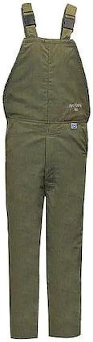 NATIONAL SAFETY APPAREL C45NPQHLTXL32-NR Bib Overalls, 40 cal/sq cm ATPV, 32 in